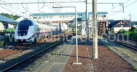 羽後境メンズエステの駅前の写真です。picture of Ugo-Sakai station where to find spa and massage salons