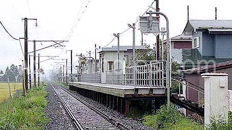 北大曲メンズエステの駅前の写真です。picture of Kita-Ōmagari station where to find spa and massage salons