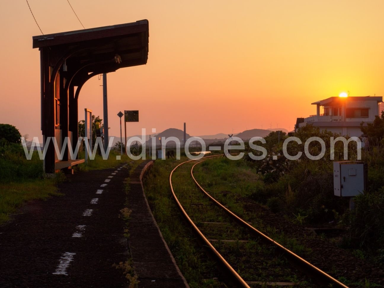 白沢(秋田)メンズエステの駅前の写真です。picture of Shirasawa station where to find spa and massage salons