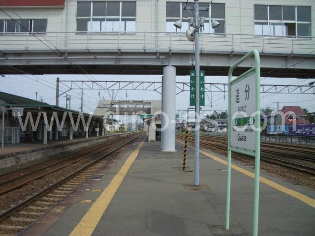 追分(秋田)メンズエステの駅前の写真です。picture of Oiwake station where to find spa and massage salons