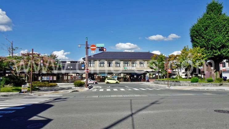 遠野メンズエステの駅前の写真です。picture of Tōno station where to find spa and massage salons