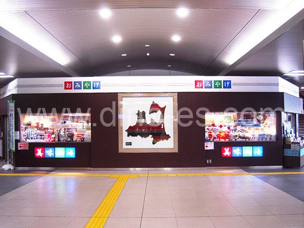 新青森メンズエステの駅前の写真です。picture of Shin-Aomori station where to find spa and massage salons