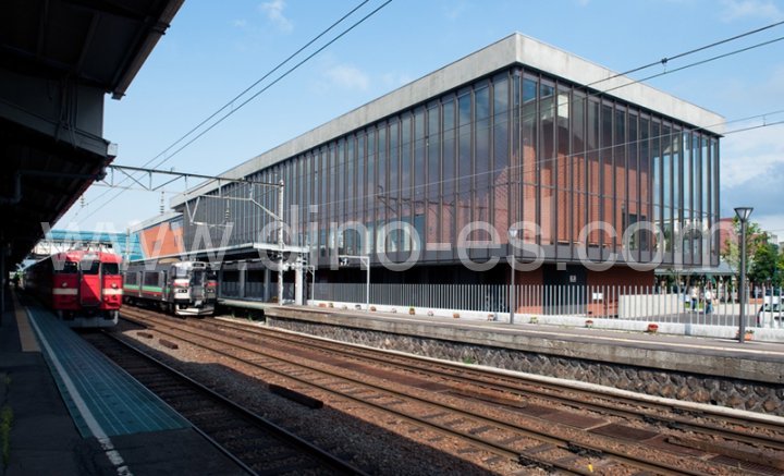岩見沢メンズエステの駅前の写真です。picture of Iwamizawa station where to find spa and massage salons