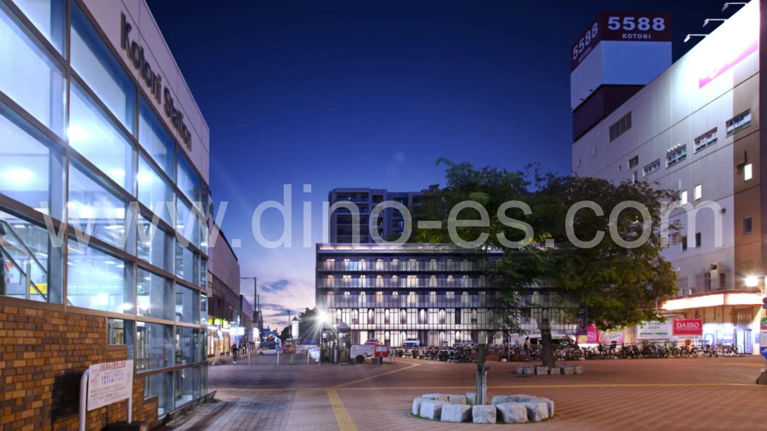 琴似メンズエステの駅前の写真です。picture of Kotoni station where to find spa and massage salons