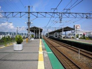 安曇川メンズエステの駅前の写真です。picture of Adogawa station where to find spa and massage salons