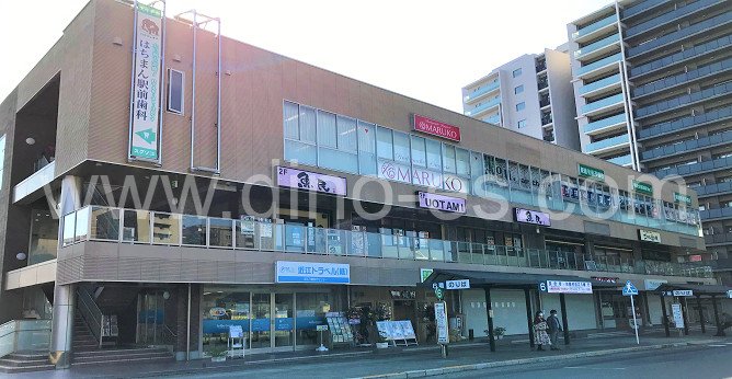 近江八幡メンズエステの駅前の写真です。picture of Ōmi-Hachiman station where to find spa and massage salons