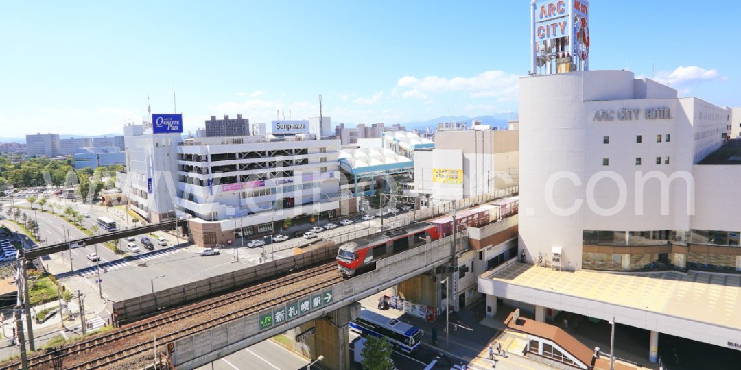 新さっぽろメンズエステの駅前の写真です。picture of Shin-Sapporo station where to find spa and massage salons
