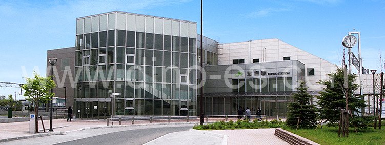 恵庭メンズエステの駅前の写真です。picture of Eniwa station where to find spa and massage salons