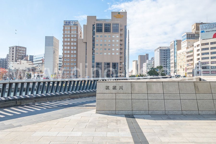 八丁堀(広島)メンズエステの駅前の写真です。picture of Hatchōbori station where to find spa and massage salons