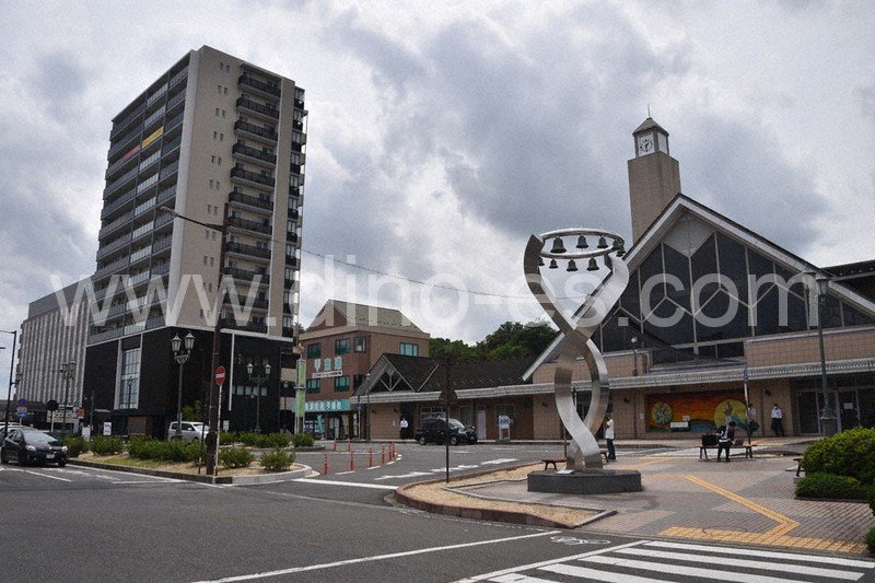 八日市メンズエステの駅前の写真です。picture of Yōkaichi station where to find spa and massage salons