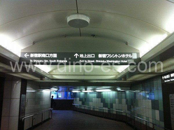 都庁前メンズエステの駅前の写真です。picture of TochouMae station where to find spa and massage salons
