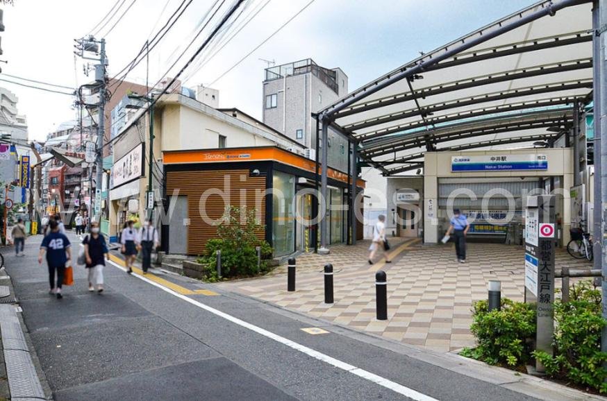 中井メンズエステの駅前の写真です。picture of Nakai station where to find spa and massage salons