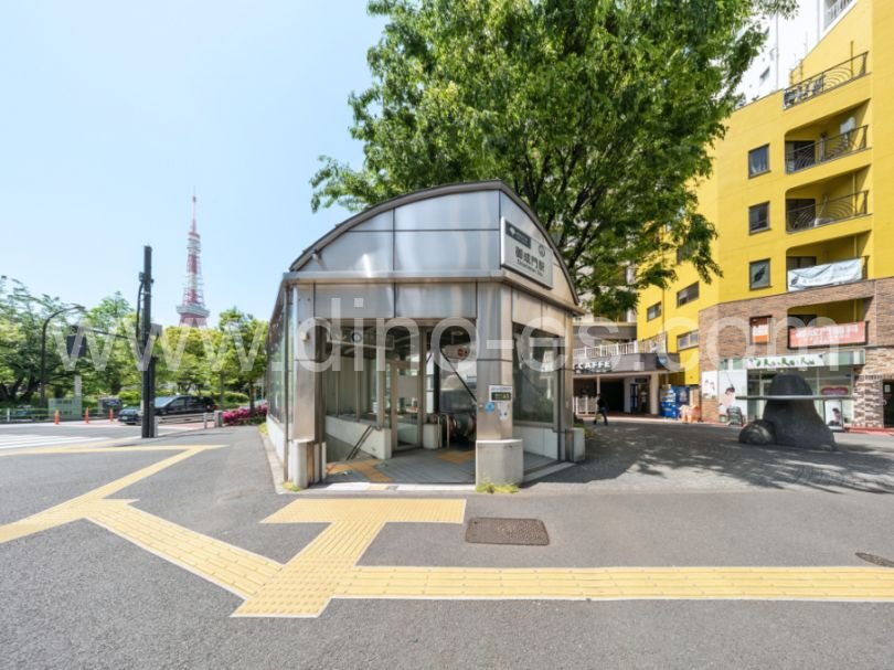 御成門メンズエステの駅前の写真です。picture of Onarimon station where to find spa and massage salons