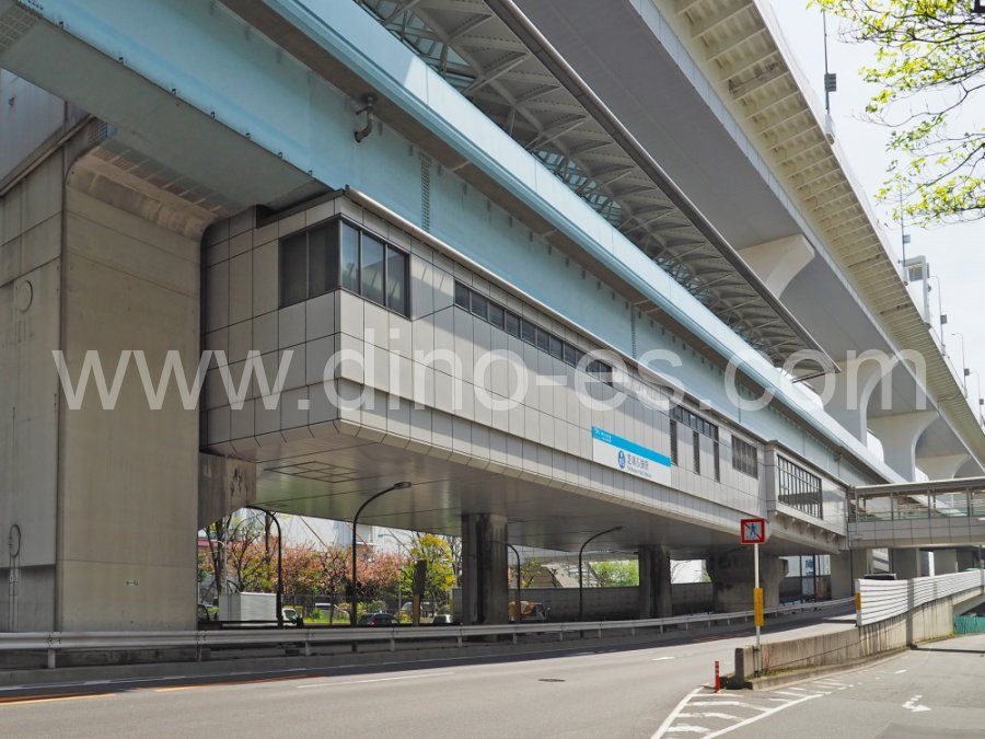 芝浦ふ頭メンズエステの駅前の写真です。picture of Shibaura-futō station where to find spa and massage salons