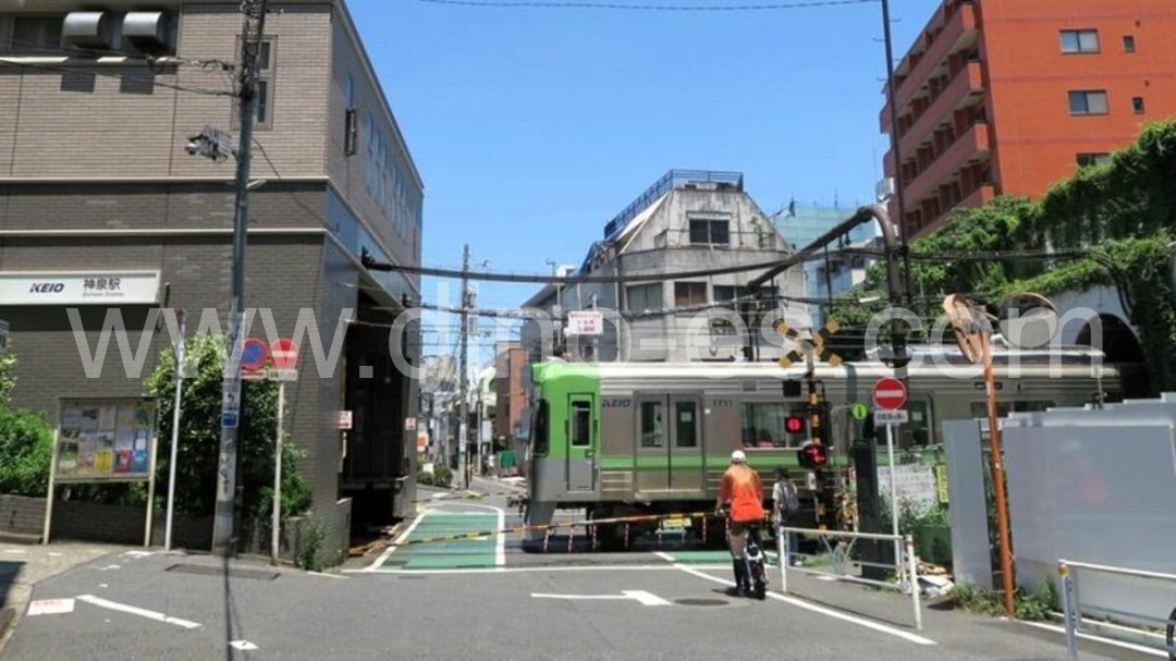 神泉メンズエステの駅前の写真です。picture of Shinsen station where to find spa and massage salons