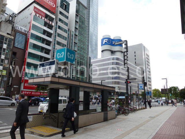 日比谷メンズエステの駅前の写真です。picture of Hibiya station where to find spa and massage salons