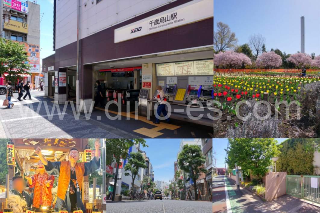 千歳烏山メンズエステの駅前の写真です。picture of Chitosekarasuyama station where to find spa and massage salons