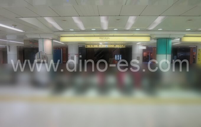 溜池山王メンズエステの駅前の写真です。picture of Tameike-Sannō station where to find spa and massage salons