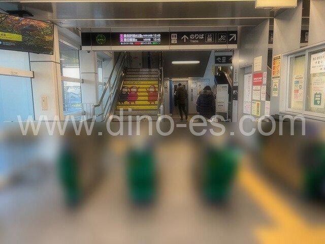 谷在家メンズエステの駅前の写真です。picture of Yazaike station where to find spa and massage salons