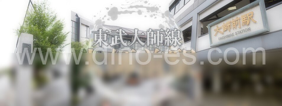 大師前メンズエステの駅前の写真です。picture of Daishimae station where to find spa and massage salons