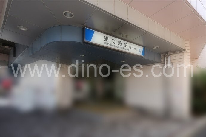 東向島メンズエステの駅前の写真です。picture of Higashi-Mukōjima station where to find spa and massage salons
