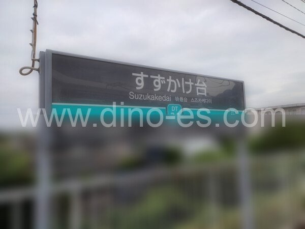 すずかけ台メンズエステの駅前の写真です。picture of Suzukakedai station where to find spa and massage salons