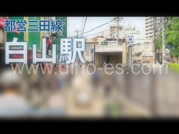 白山(東京)メンズエステの駅前の写真です。picture of Hakusan station where to find spa and massage salons