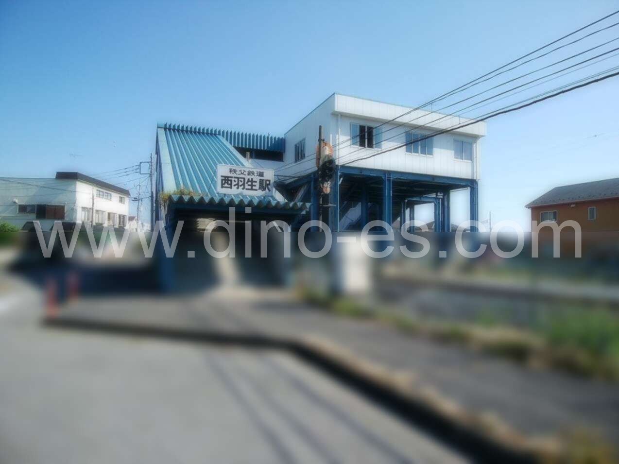 西羽生メンズエステの駅前の写真です。picture of Nishi-Hanyū station where to find spa and massage salons