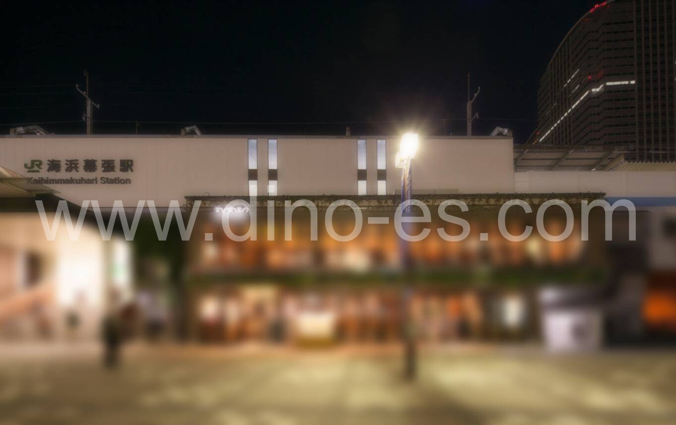 海浜幕張メンズエステの駅前の写真です。picture of Kaihimmakuhari station where to find spa and massage salons