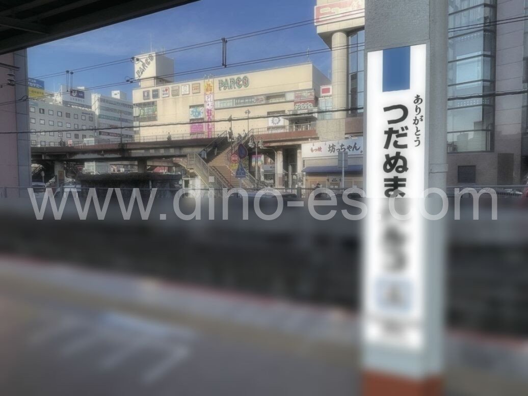津田沼メンズエステの駅前の写真です。picture of Tsudanuma station where to find spa and massage salons