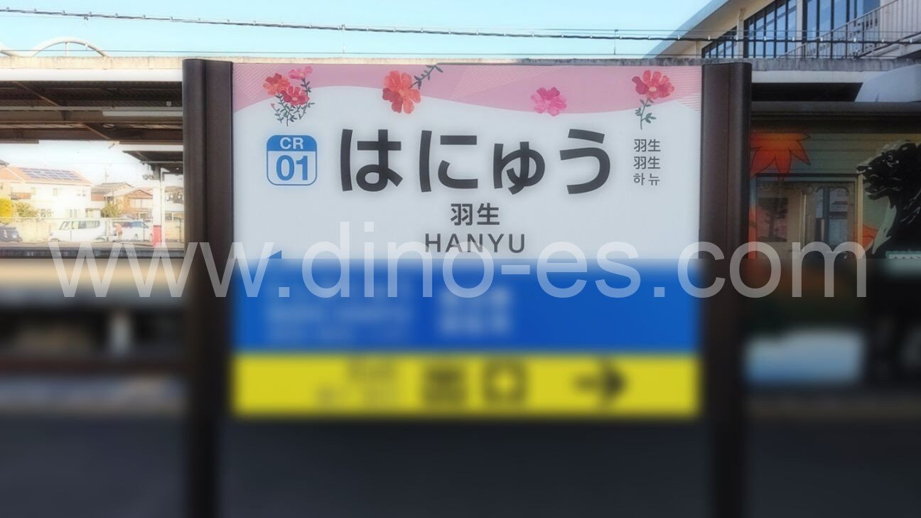 羽生メンズエステの駅前の写真です。picture of Hanyū station where to find spa and massage salons