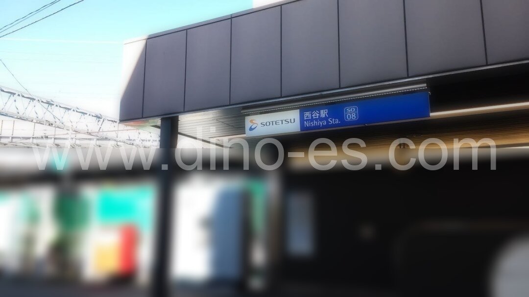 西谷メンズエステの駅前の写真です。picture of Nishiya station where to find spa and massage salons