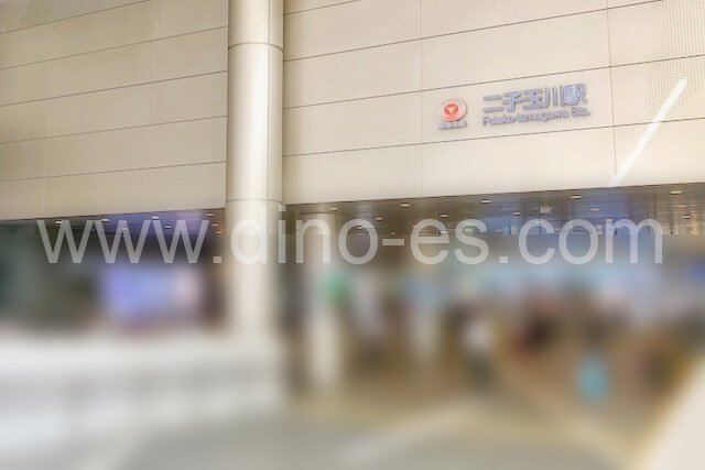 二子新地メンズエステの駅前の写真です。picture of Futako-Shinchi station where to find spa and massage salons