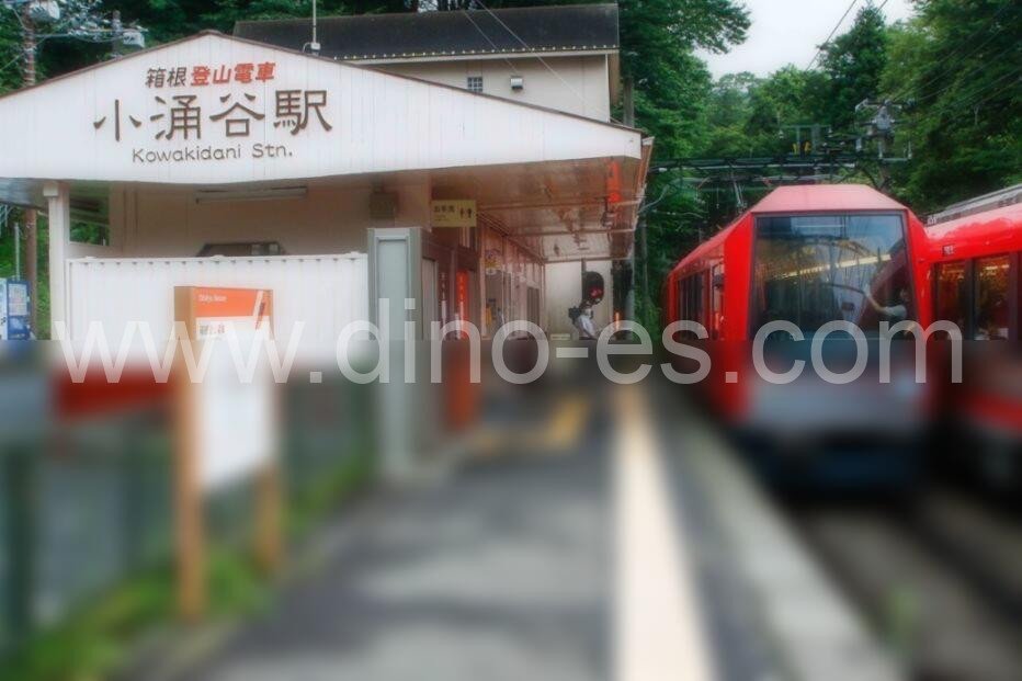 小涌谷メンズエステの駅前の写真です。picture of Kowakidani station where to find spa and massage salons
