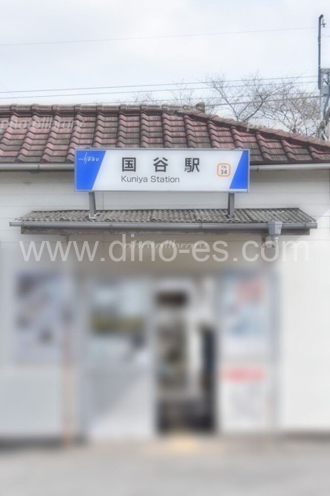 国谷メンズエステの駅前の写真です。picture of Kuniya station where to find spa and massage salons