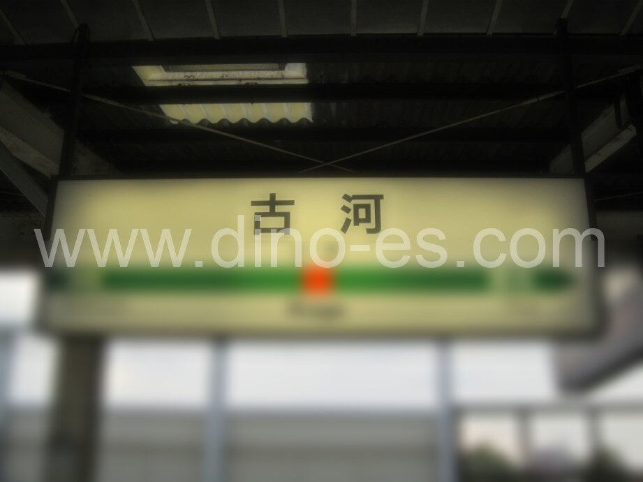 古河メンズエステの駅前の写真です。picture of Koga station where to find spa and massage salons