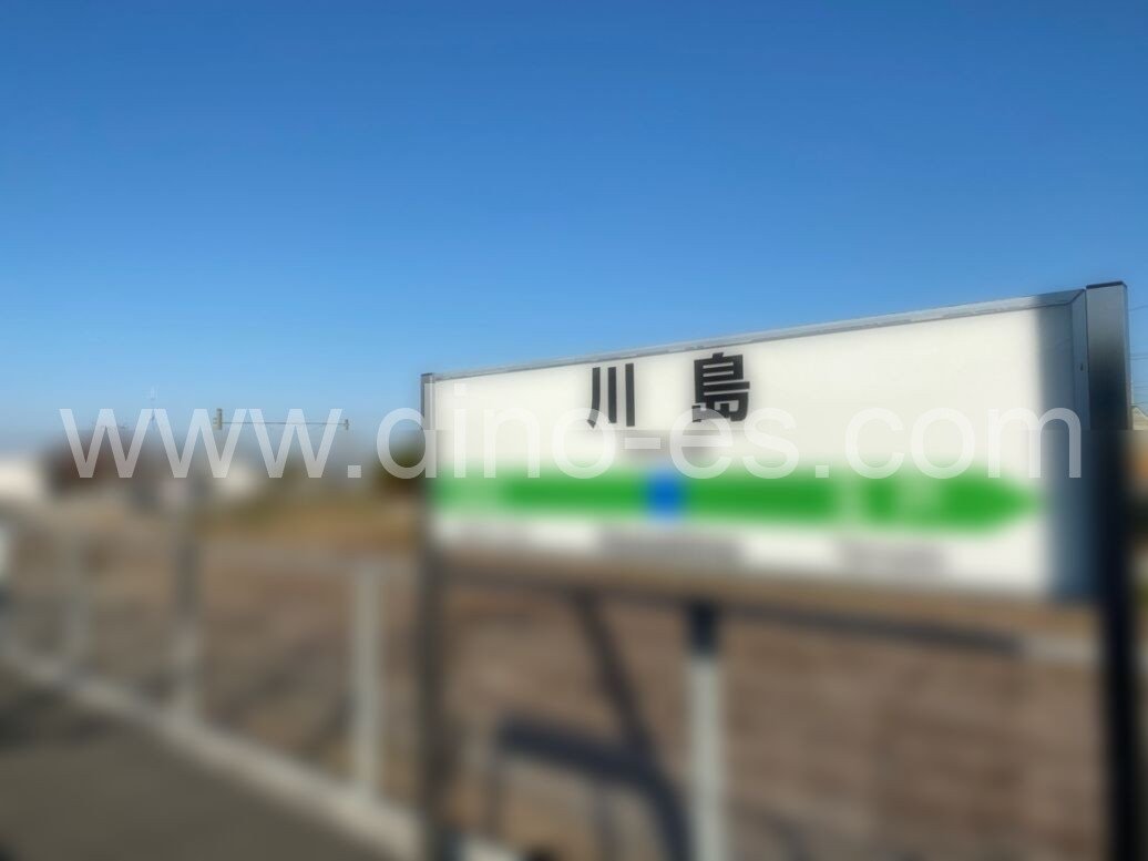 川島メンズエステの駅前の写真です。picture of Kawashima station where to find spa and massage salons