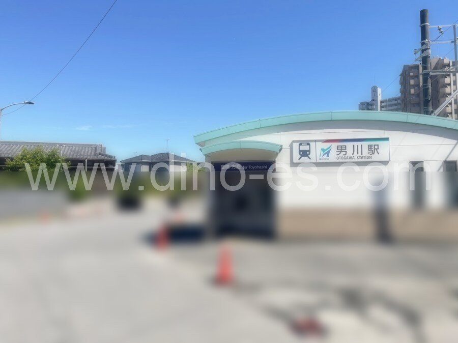 男川メンズエステの駅前の写真です。picture of Otogawa station where to find spa and massage salons