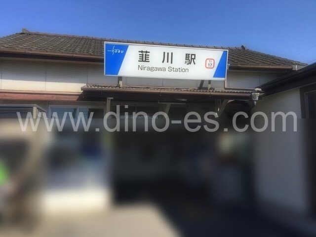 韮川メンズエステの駅前の写真です。picture of Niragawa station where to find spa and massage salons