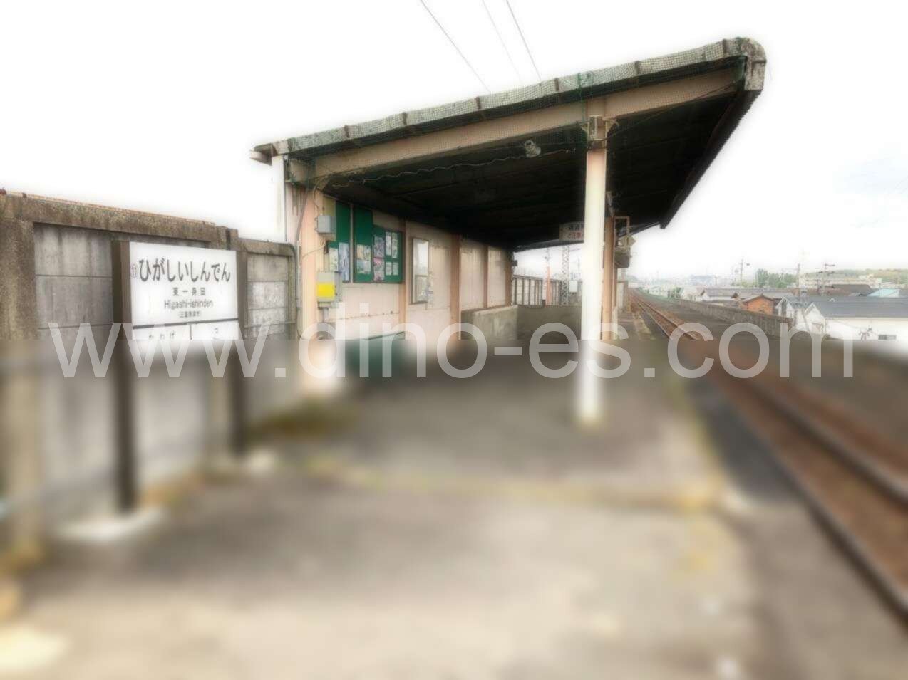東一身田メンズエステの駅前の写真です。picture of Higashi-Ishinden station where to find spa and massage salons