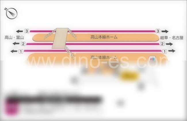 下呂メンズエステの駅前の写真です。picture of Gero station where to find spa and massage salons