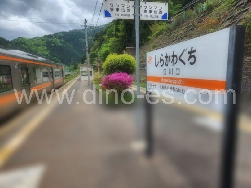 白川口メンズエステの駅前の写真です。picture of Shirakawaguchi station where to find spa and massage salons