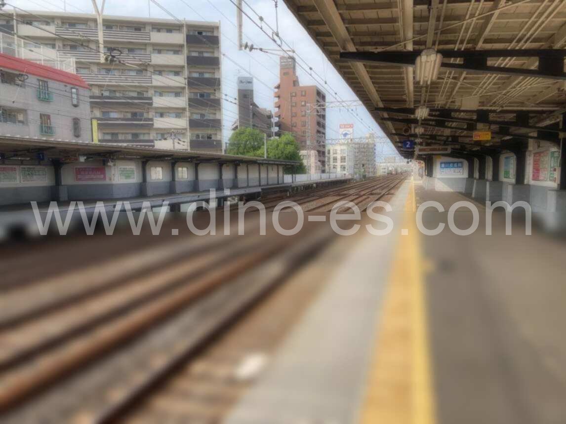 関目メンズエステの駅前の写真です。picture of Sekime station where to find spa and massage salons