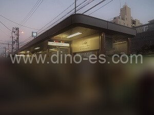 石津川メンズエステの駅前の写真です。picture of Ishizugawa station where to find spa and massage salons