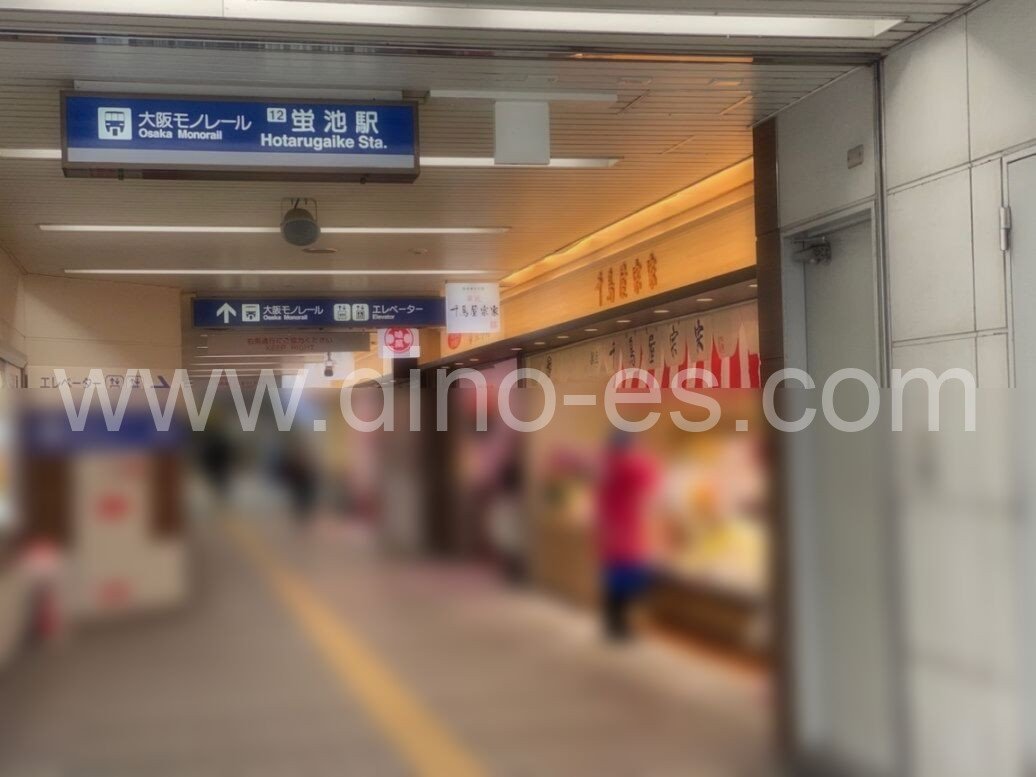 蛍池メンズエステの駅前の写真です。picture of Hotarugaike station where to find spa and massage salons