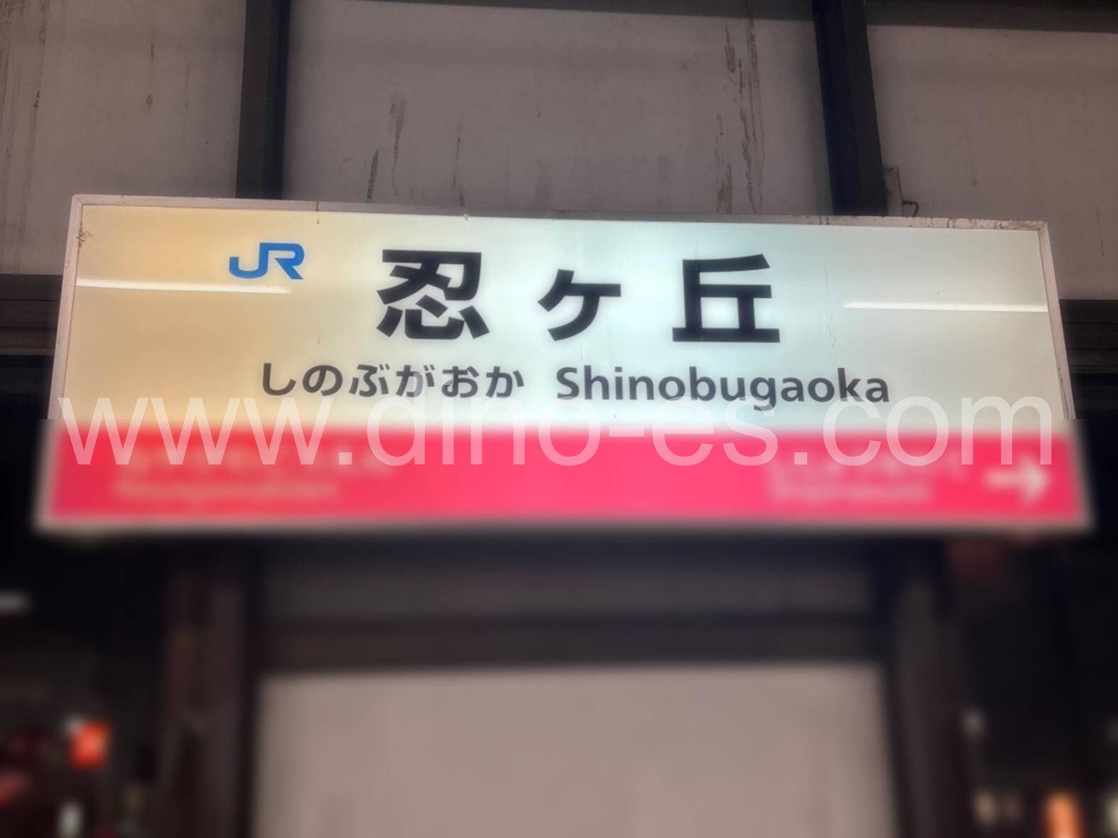 忍ヶ丘メンズエステの駅前の写真です。picture of Shinobugaoka station where to find spa and massage salons
