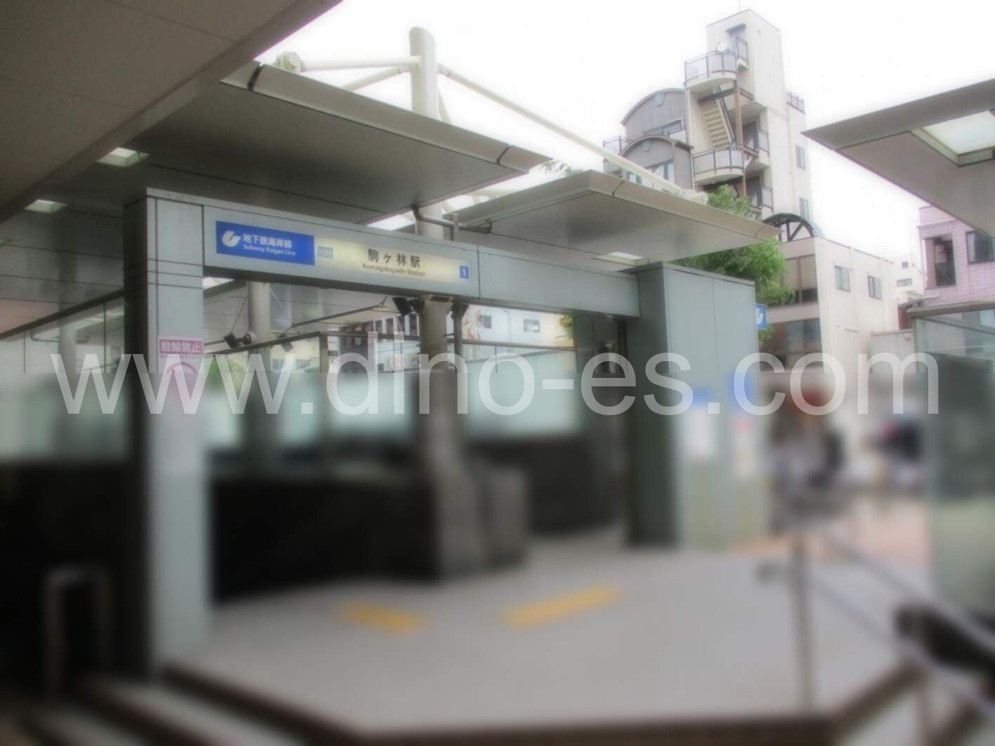 駒ヶ林メンズエステの駅前の写真です。picture of Komagabayashi station where to find spa and massage salons