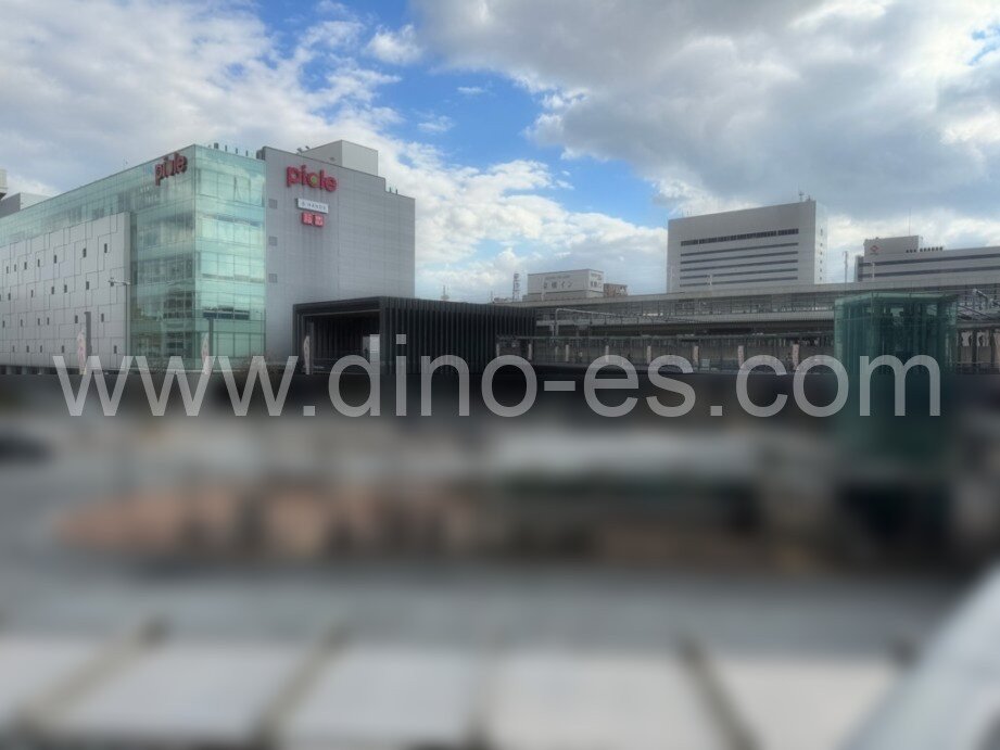 姫路メンズエステの駅前の写真です。picture of Himeji station where to find spa and massage salons