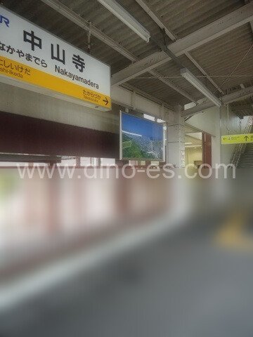 中山寺メンズエステの駅前の写真です。picture of Nakayamadera station where to find spa and massage salons