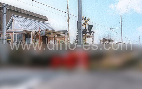 河合西メンズエステの駅前の写真です。picture of Kawainishi station where to find spa and massage salons